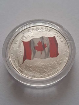 Kanada 25 Dolarów Flaga 2015 r