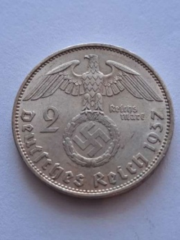 Niemcy 2 Marki Hindenburg 1937 r A