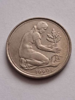 Niemcy 50 Pfenning I 1990 r J