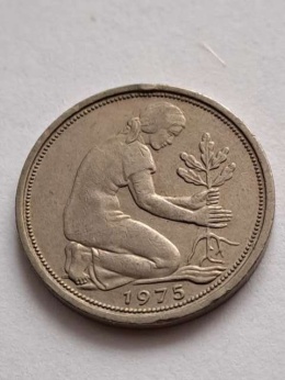 Niemcy 50 Pfenning I 1975 r D