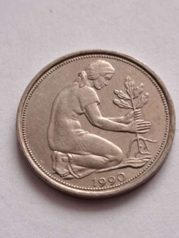 Niemcy 50 Pfenning I 1990 r D