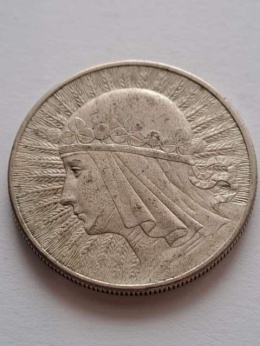 10 zł Głowa Kobiety 1932 r bez znaku