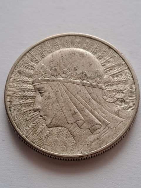 10 zł Głowa Kobiety 1932 r bez znaku