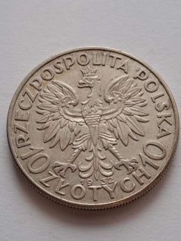 10 zł Głowa Kobiety 1932 r bez znaku