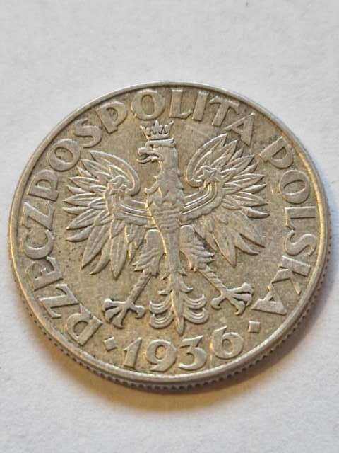2 zł Żaglowiec 1936 r