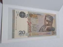 Banknot 20 zł Niepodległość 2018 r stan UNC