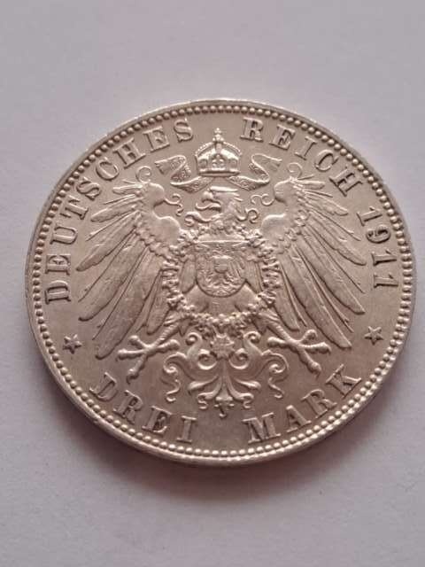 Niemcy 3 Marki Bayern 1911 r