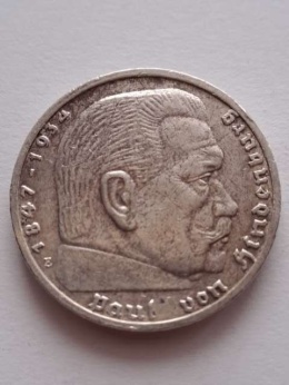 Niemcy 5 Marek Hindenburg 1935 r E