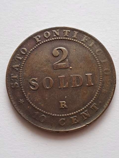 Państwo Kościelne 2 Soldi 1867 r