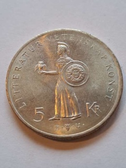 Szwecja 5 Koron Urodziny Gustawa VI 1962 r
