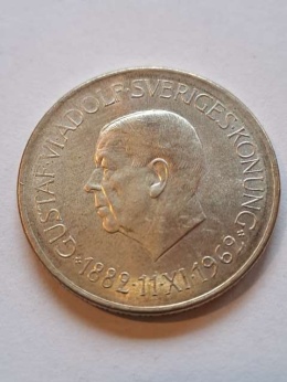 Szwecja 5 Koron Urodziny Gustawa VI 1962 r