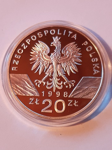 20 zł Ropucha Paskówka 1998 rok 20 zł Ropucha Paskówka 1998 rok