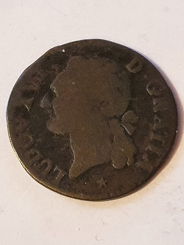 Francja 1 Sol Ludwig XVI 1789 r Francja 1 Sol Ludwig XVI 1789 r