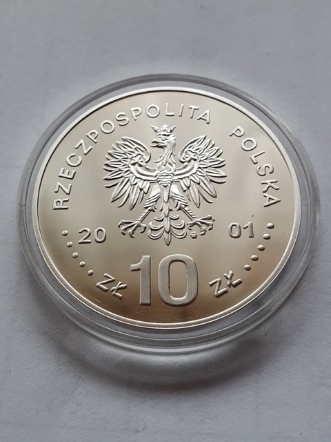 10 zł Jan III Sobieski 2001 r popiersie