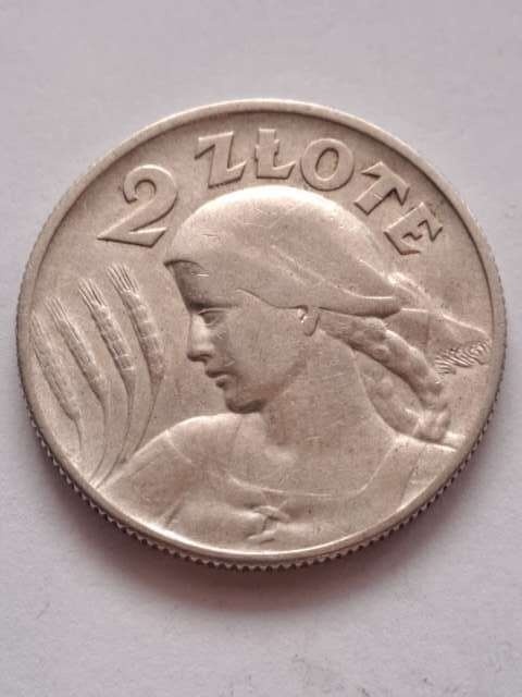 2 zł Żniwiarka 1925 r kropka