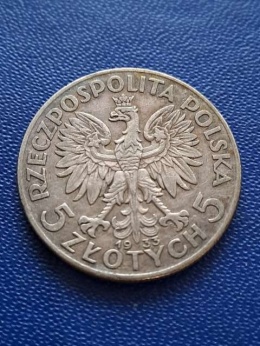 5 zł Głowa Kobiety 1933 r
