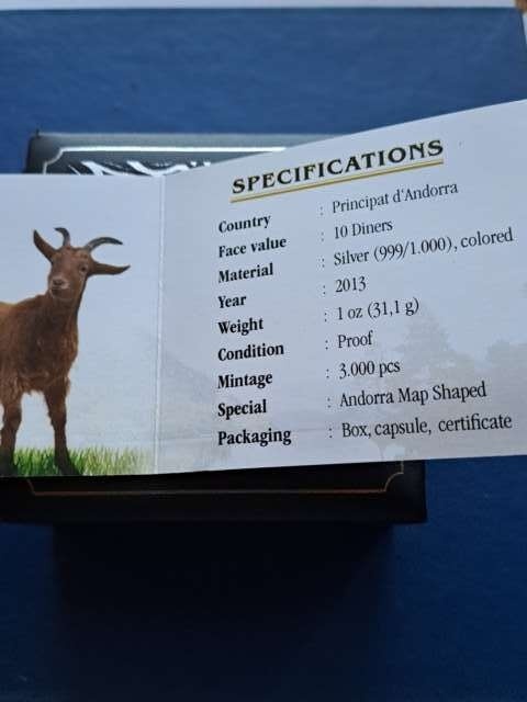 Andora 10 Dinarów Natura Chamois 2013 r