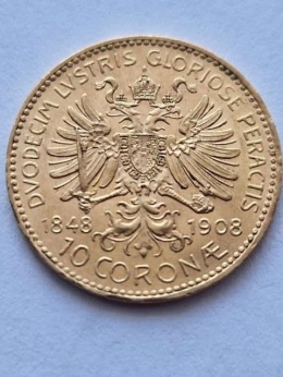 Austria 10 Koron 1848 - 1908 r