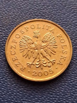 1 grosz 2005 r odwrotka