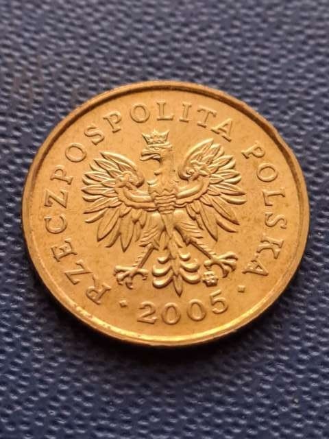 1 grosz 2005 r odwrotka