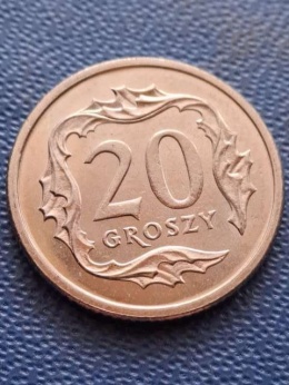 20 Groszy 2000 r odwrotka