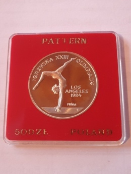 500 zł Igrzyska Los Angeles 1983 r próba