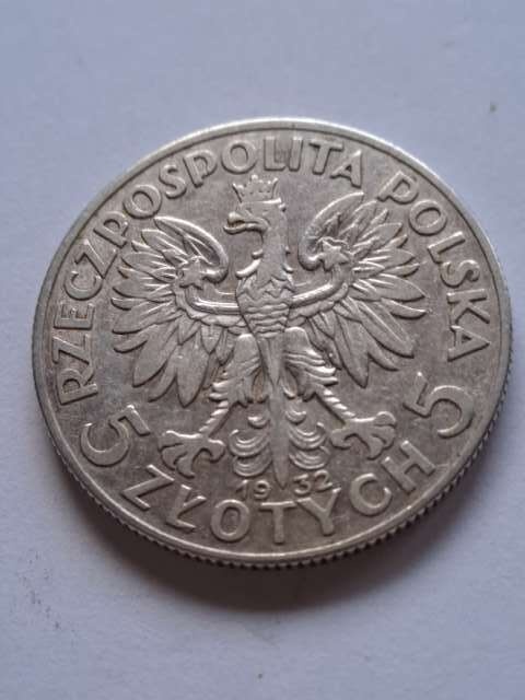 5 zł Głowa Kobiety 1932 r