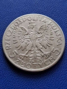 5 zł Głowa Kobiety 1933 r