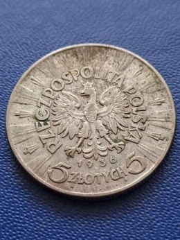 5 zł Józef Piłsudski 1936 r