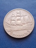 5 zł Żaglowiec 1936 r