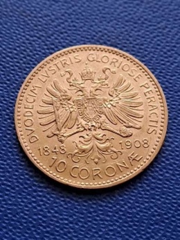 Austria 10 Koron 1848 - 1908 r