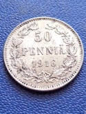 Finlandia 50 Pennia Mikołaj II 1916 r