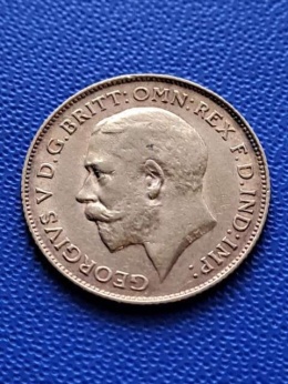 Wielka Brytania 1/2 Suwerena Jerzy V 1925 r