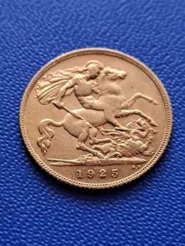 Wielka Brytania 1/2 Suwerena Jerzy V 1925 r