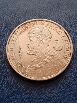Szwecja 2 Korony Oskar II 1897 r