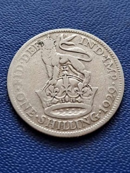 Wielka Brytania 1 Szyling Jerzy V 1929 r