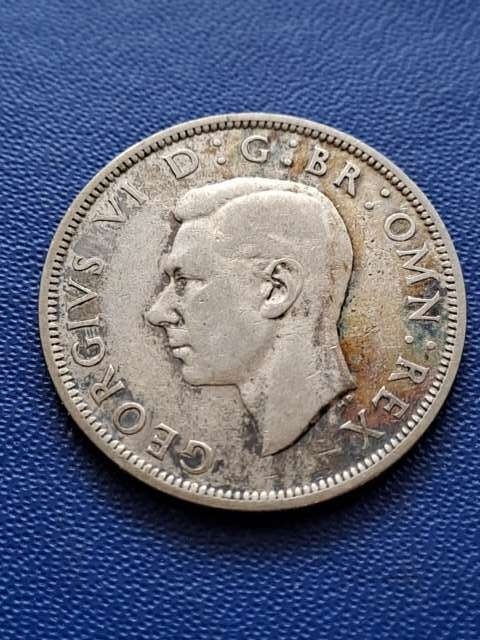 Wielka Brytania 1/2 Crown Jerzy VI 1939 r