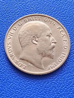 Wielka Brytania 1/2 Suwerena Edward VII 1906 r
