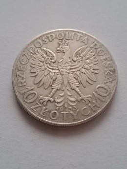 10 zł Głowa Kobiety 1933 r
