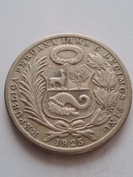 Peru Un Sol 1925 r