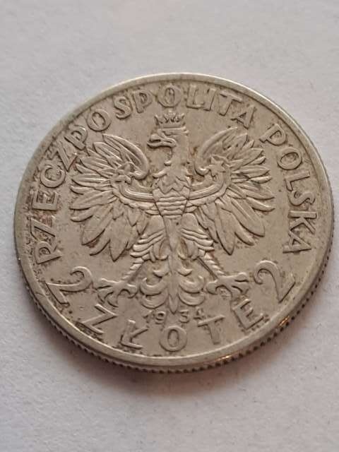 2 zł Głowa Kobiety 1934 r
