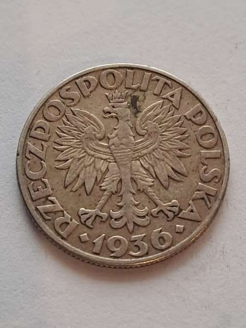 2 zł Żaglowiec 1936 r