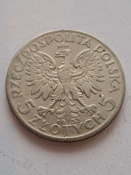 5 zł Głowa Kobiety 1933 r