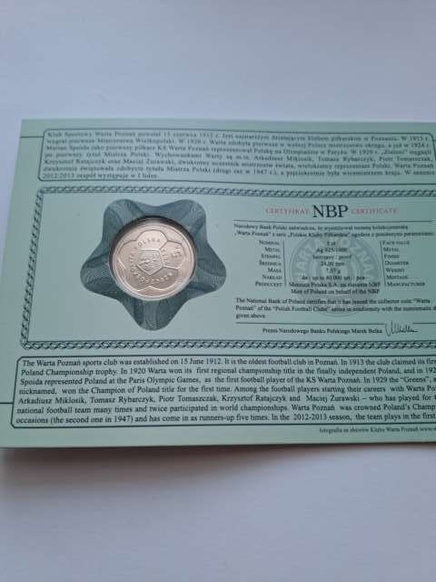 5 zł Warta Poznań 2013 r