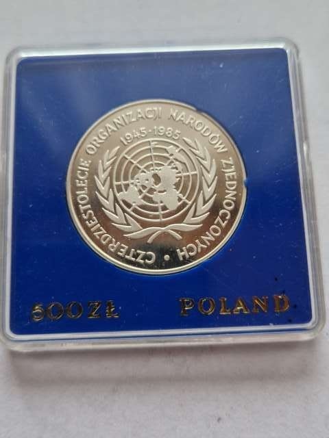500 zł 40 Lat ONZ 1985 r