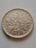 Francja 5 Franków 1961 r