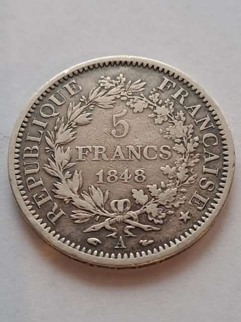 Francja 5 Franków Herkules 1848 r