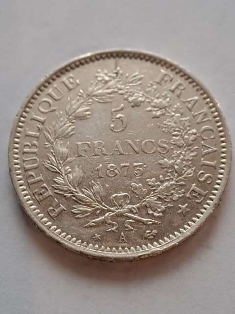 Francja 5 Franków Herkules 1873 r