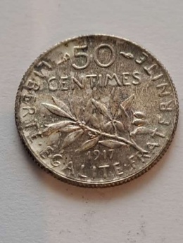 Francja 50 Centimes 1917 r