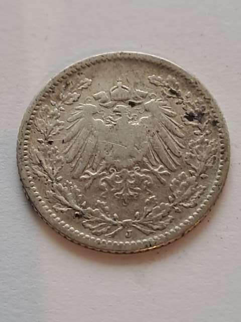 Niemcy 1/2 Marki Wilhelm II 1905 r A